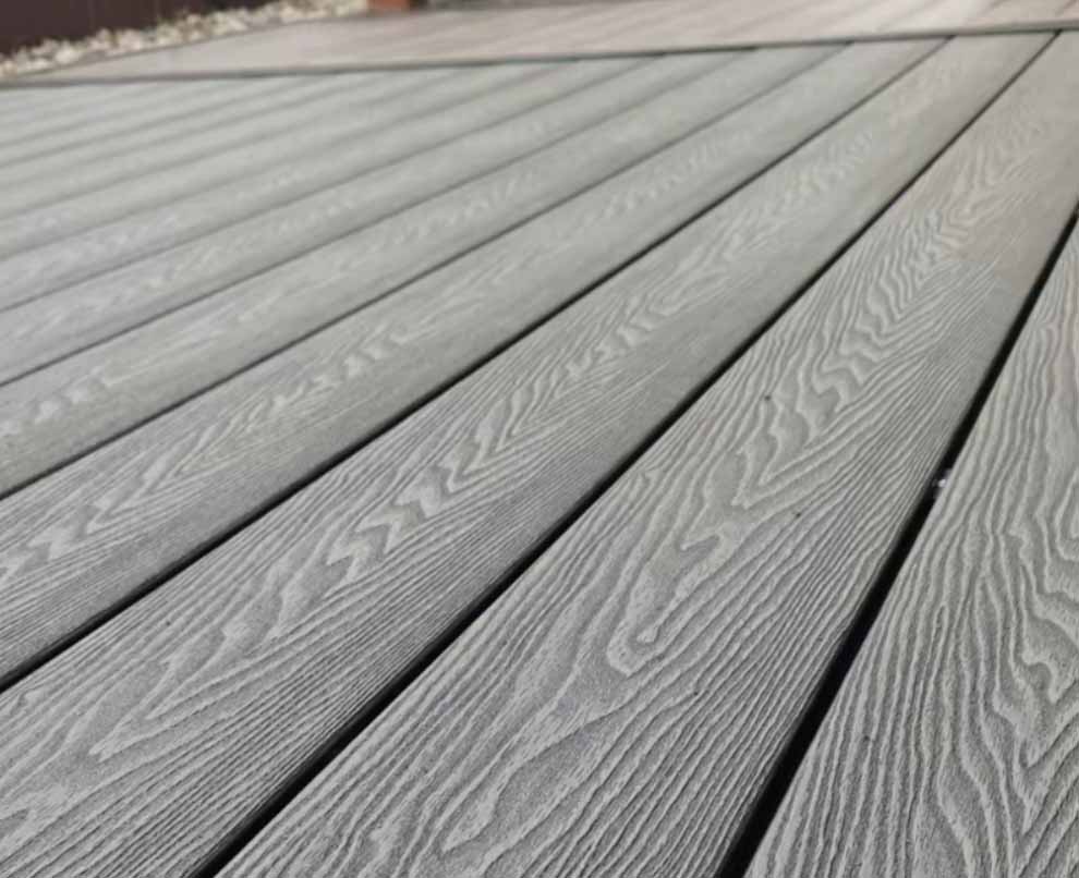 3D EMbossing wpc decking china